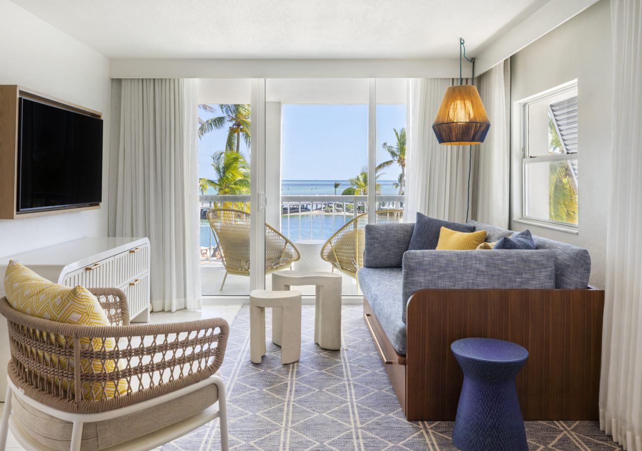 bedroom suite with ocean view