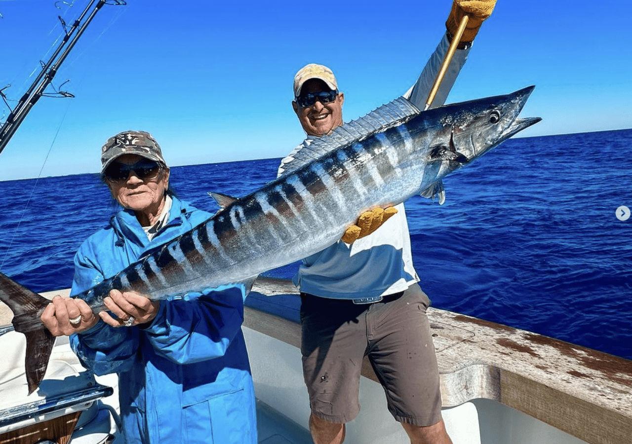 Wahoo fish being caught