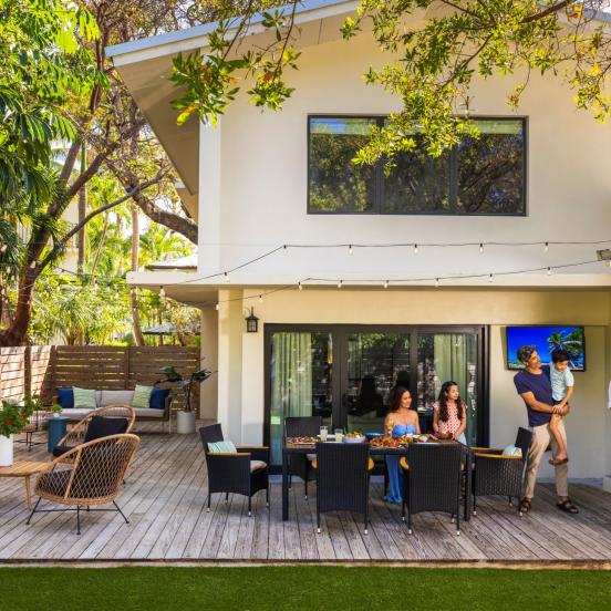 Family enjoyed Sea Glass Villa with a private chef dinner