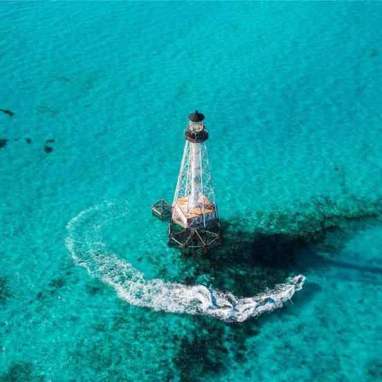 aerial of lighthouse