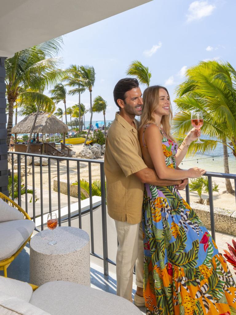 Couple on balcony